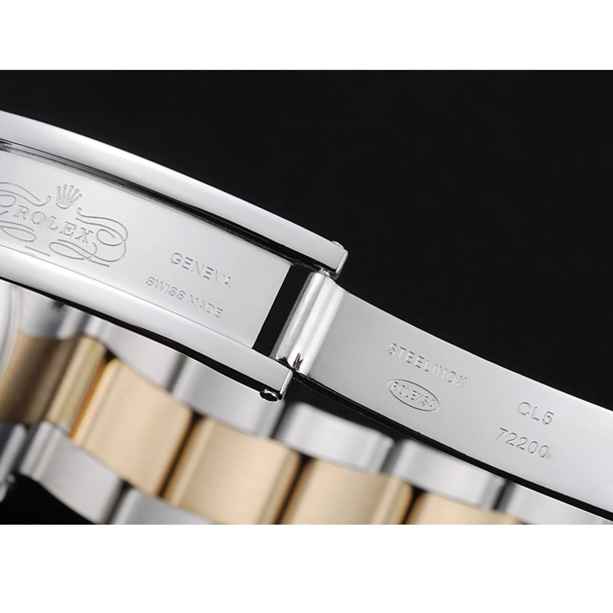 Aaa replica Bracelet Steel 1454246 Cosmograph Two Stainless Dial Blue Tone Daytona Rolex 0817